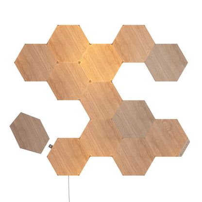 Nanoleaf Elements Wood Look Hexagons Starter Kit - 13 PK