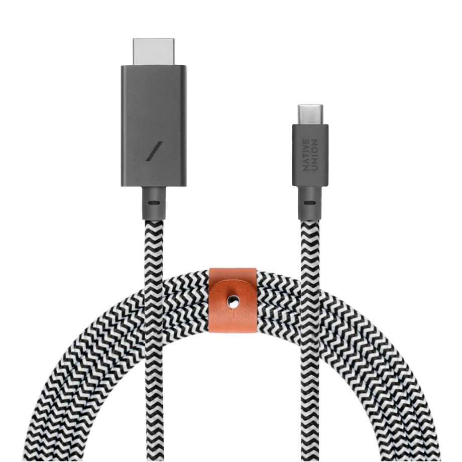 Native Union Belt Cable USB-C to HDMI 3m Zebra