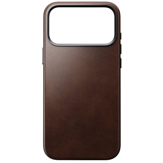 Nomad Traditional Leather Case iPhone 17 Pro Max Rustic Brown Horween