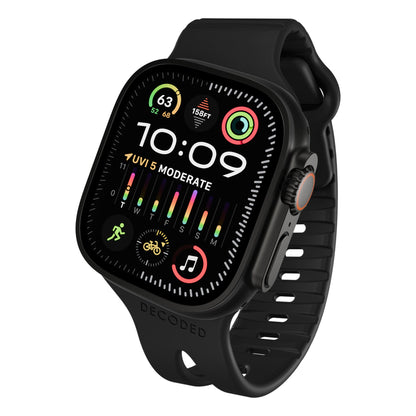 Decoded Silicone Ares Loop Strap for Apple Watch 44/46/49mm Black