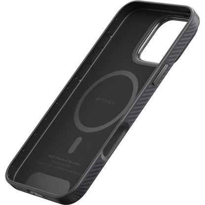 Pitaka MagEZ Case Pro 4 600D for iPhone 16 Pro Black/Grey Twill