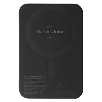 Native Union (Re)Classic Qi2 Magnetic Powerbank 5000mAh Black