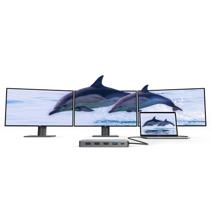 Alogic 12-in-1 USB-C PD DV3 Triple Display Docking Station