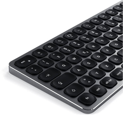 Satechi Aluminium BT Backlit Keyboard Slim German space gray