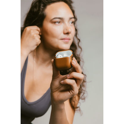 Nomad Modern Leather Case Airpods 4 English Tan-C