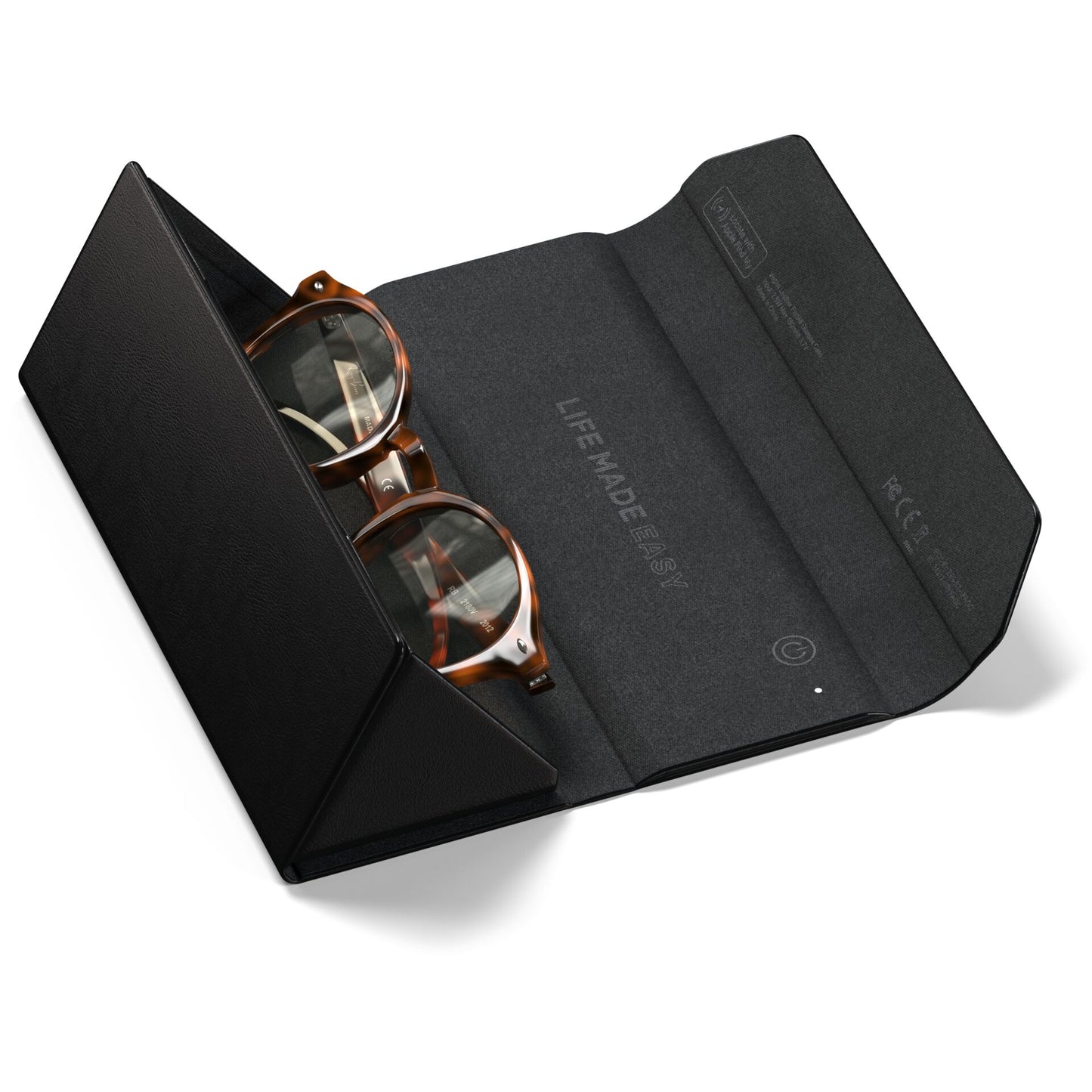 Satechi Vegan-Leather FindAll Glasses Case Black