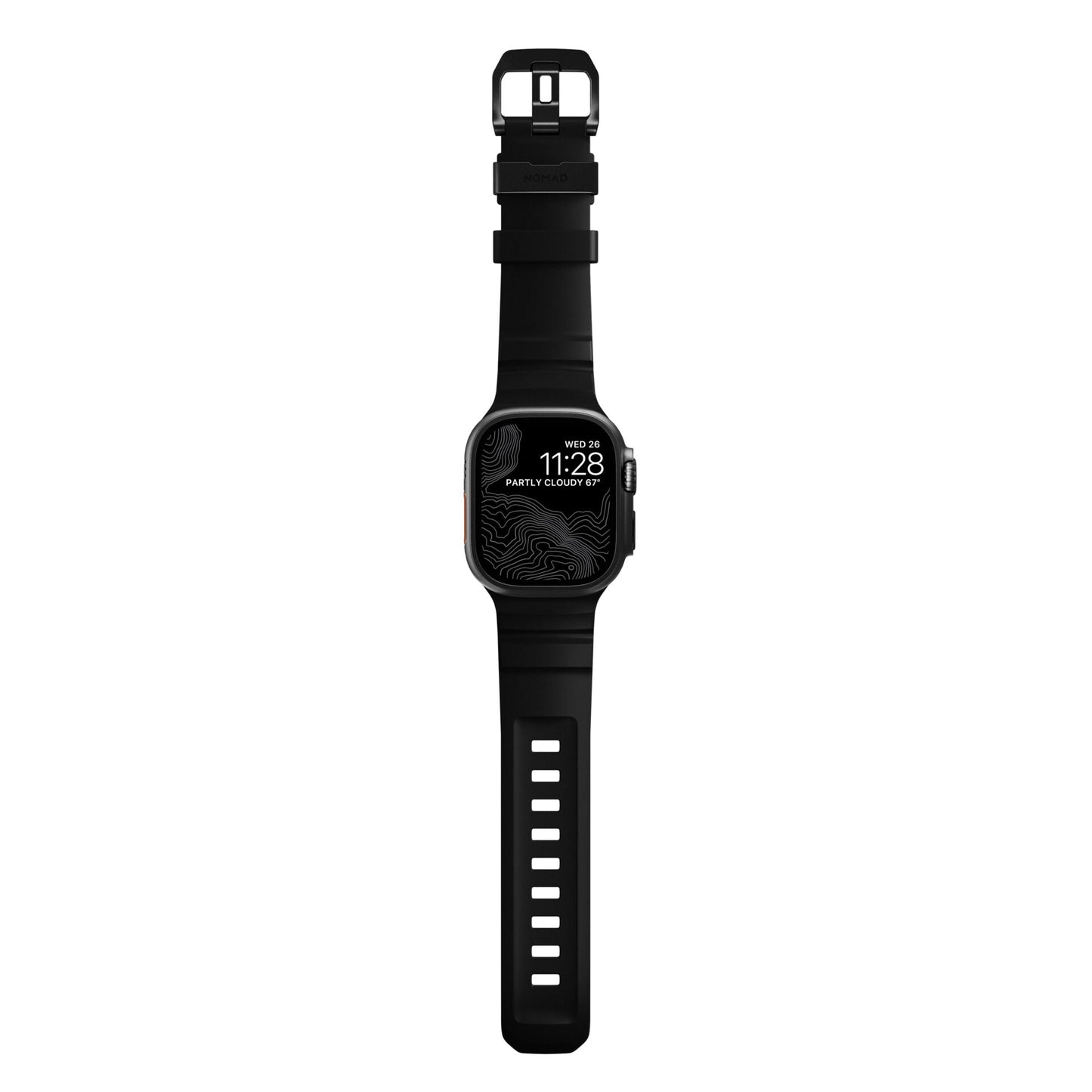 Nomad Rocky Point Band 46/49mm Carbon Black Connector Black