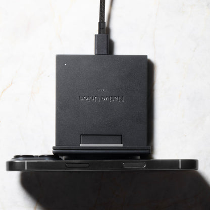 Native Union Rise Solo Foldable Qi2 Wireless Charger Black