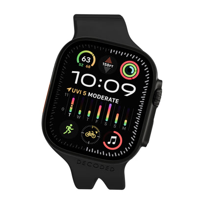 Decoded Silicone Ares Loop Strap for Apple Watch 44/46/49mm Black