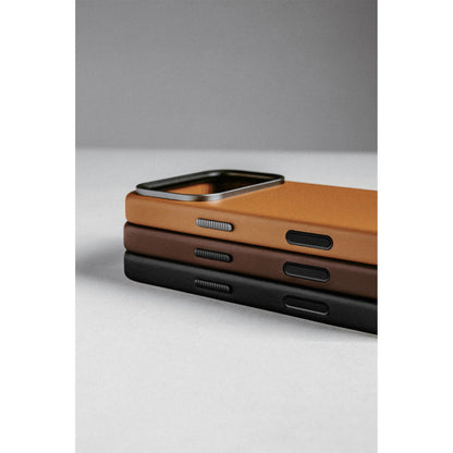 Nomad Traditional Leather Case iPhone 17 Pro Rustic Brown Horween