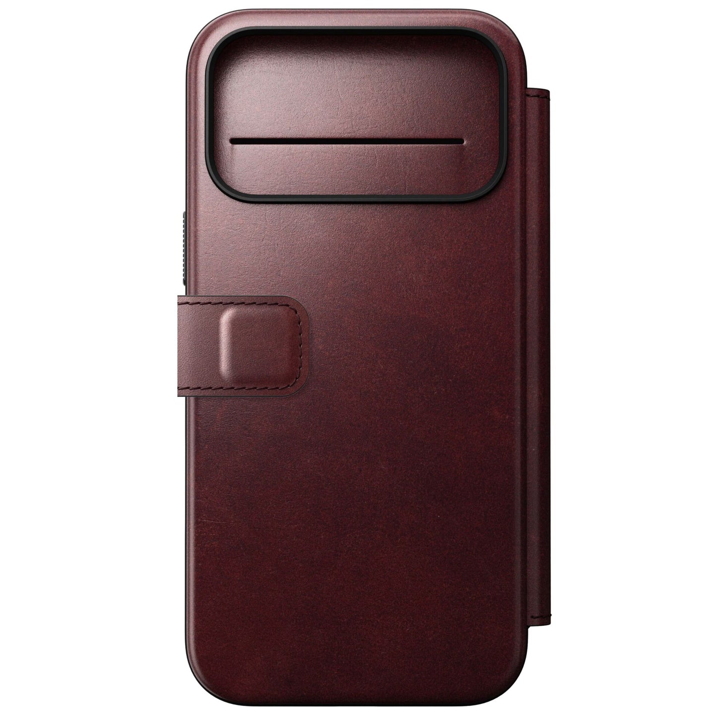 Nomad Modern Leather Folio iPhone 17 Pro Max Burgundy Horween