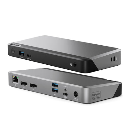 Alogic 100W USB-C DX2Pro Dual 4K Display Docking Station Space Grey