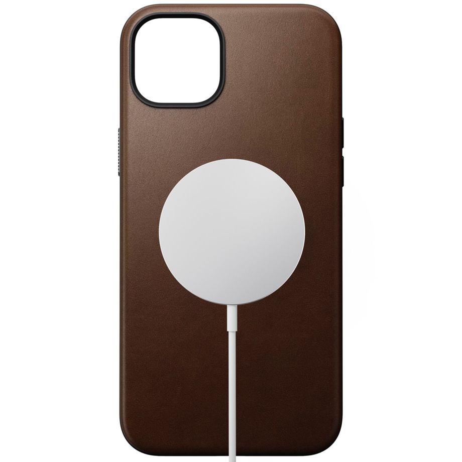 Nomad Modern Leather Case iPhone 15 Plus Brown