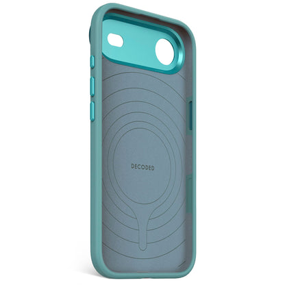 Decoded AntiMicrobial Silicone Backcover iPhone 17 Air Retro Blue