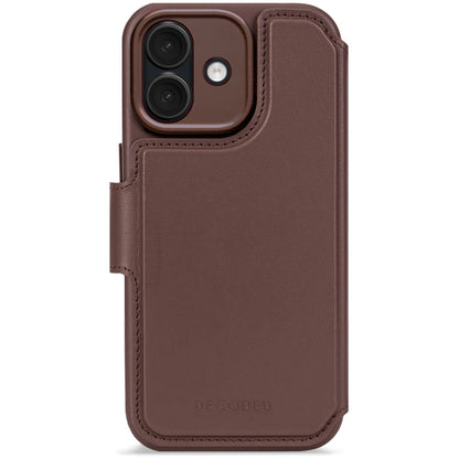 Decoded Leather Detachable Wallet iPhone 17 Chocolate Brown