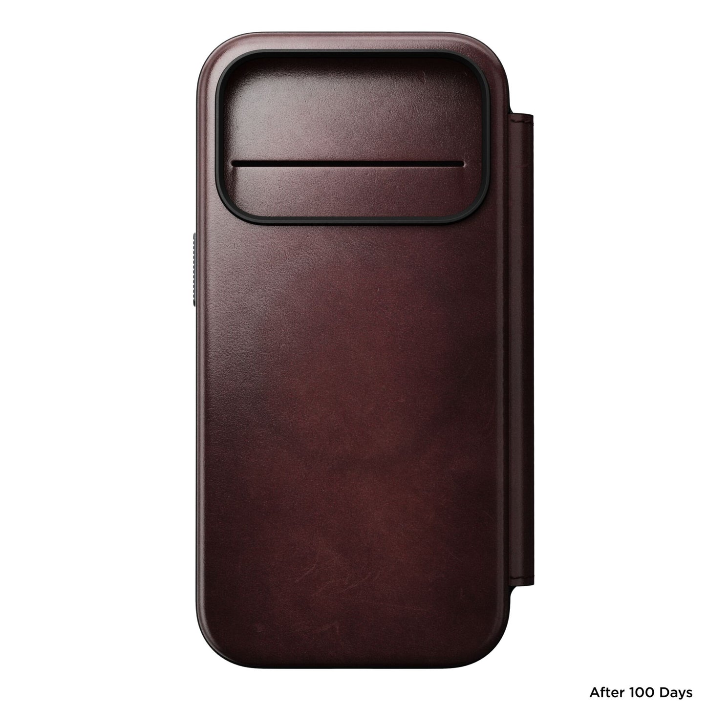 Nomad Modern Leather Folio iPhone 17 Pro Burgundy Horween