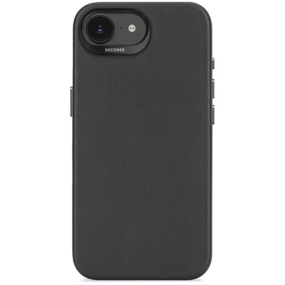 Decoded Leather Backcover iPhone 16e Black