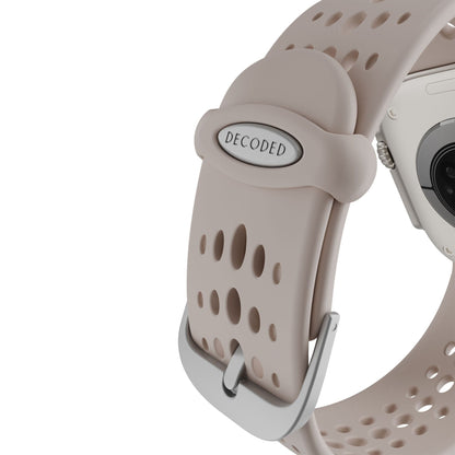 Decoded Silicone Ares O Strap for Apple Watch 44/46/49mm Clay