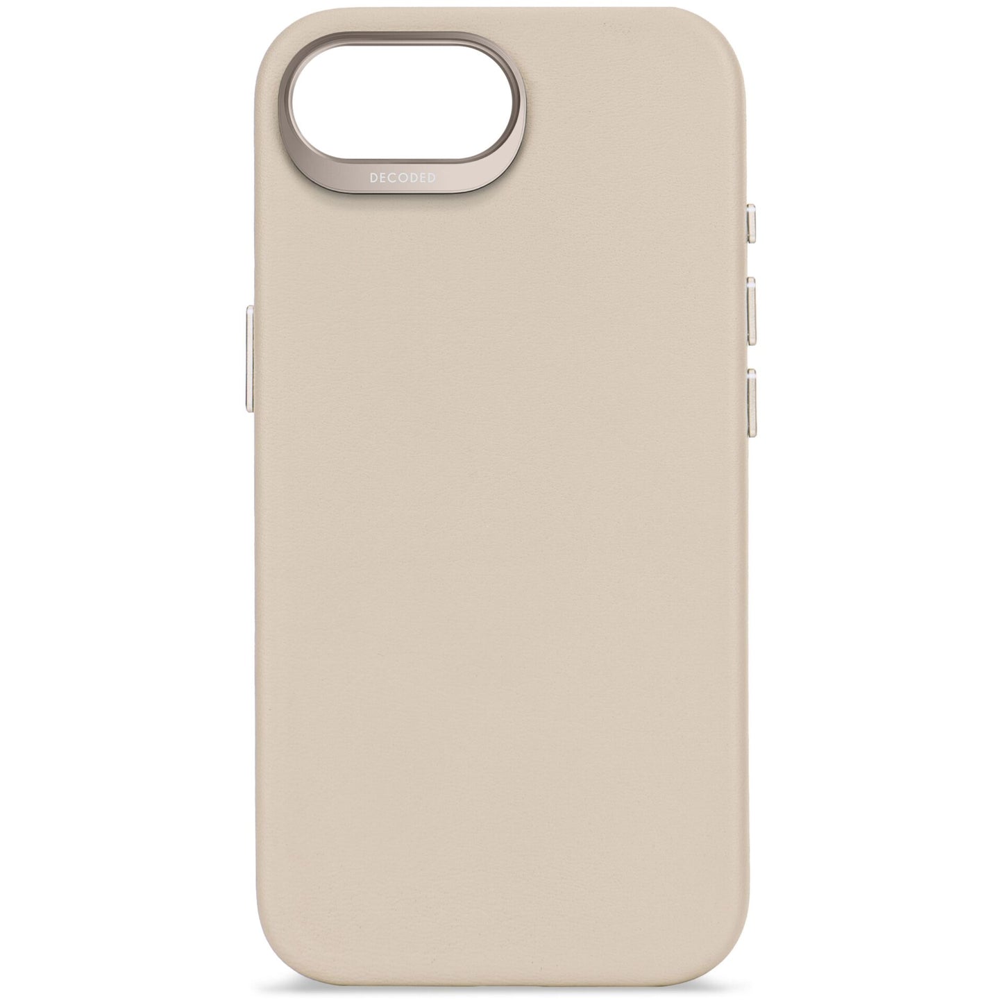 Decoded Leather Backcover iPhone 16e Clay