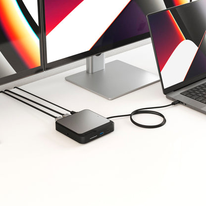 Alogic HDMI Dual 4K Display Docking Station Space Gray