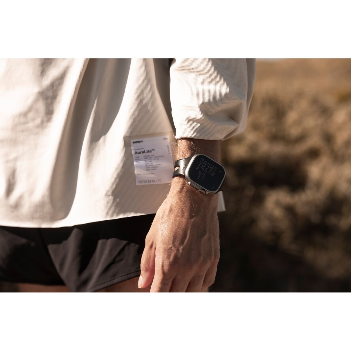 Decoded Silicone Ares Loop Strap for Apple Watch 44/46/49mm Black