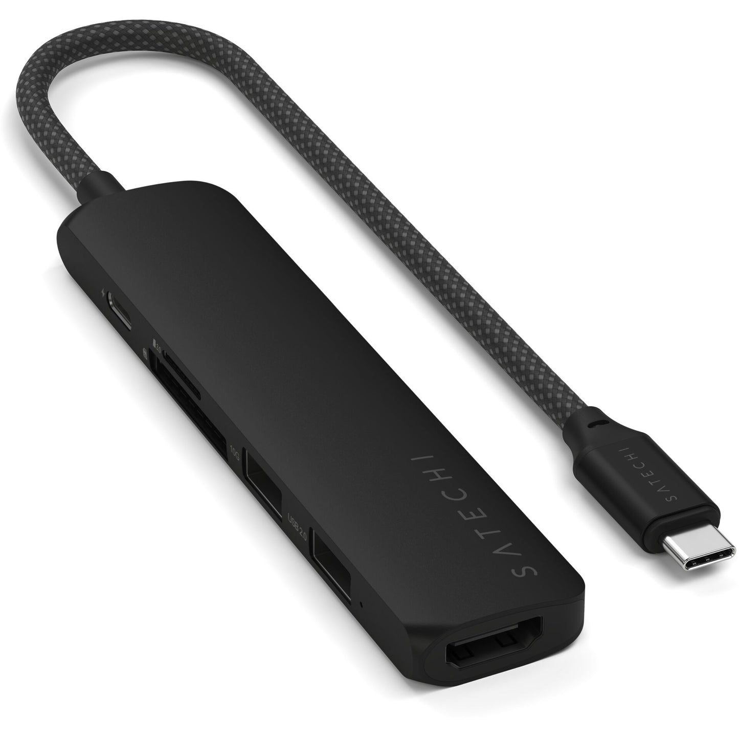 Satechi USB-C 6-in-1 Slim Multiport Adapter 4K Black