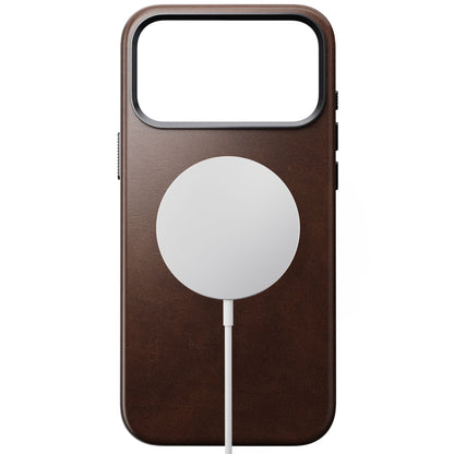 Nomad Traditional Leather Case iPhone 17 Pro Max Rustic Brown Horween
