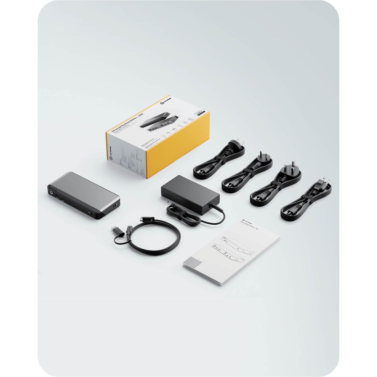 Alogic 100W USB-C DX2Pro Dual 4K Display Docking Station Space Grey