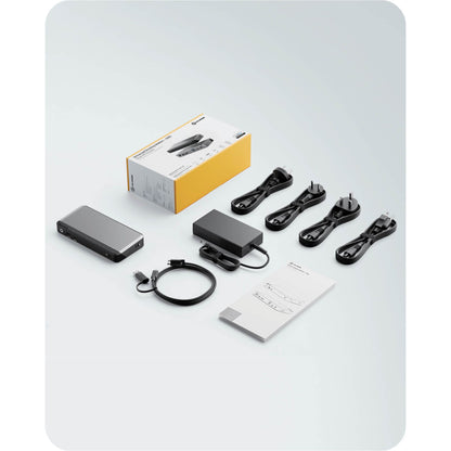 Alogic 100W USB-C DX2Pro Dual 4K Display Docking Station Space Grey