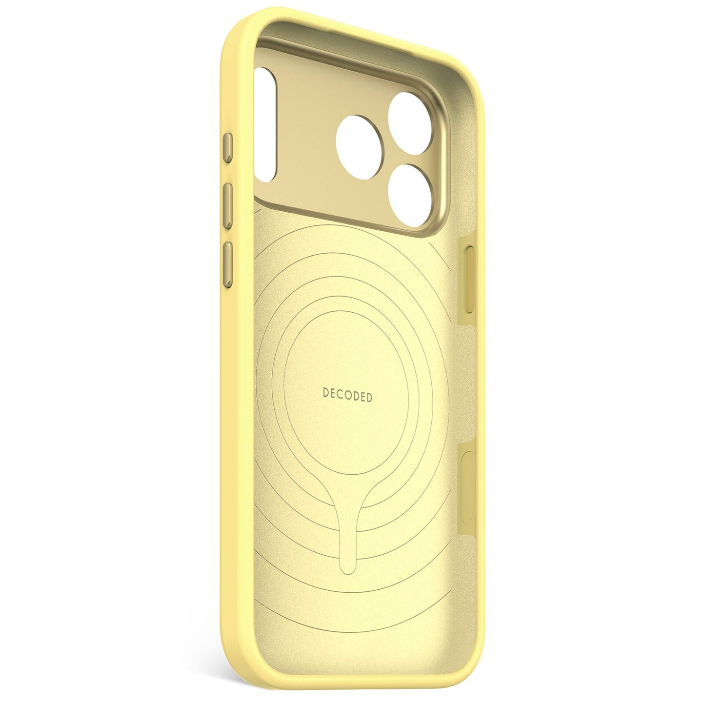Decoded AntiMicrobial Silicone Backcover iPhone 17 Pro Max Yellow