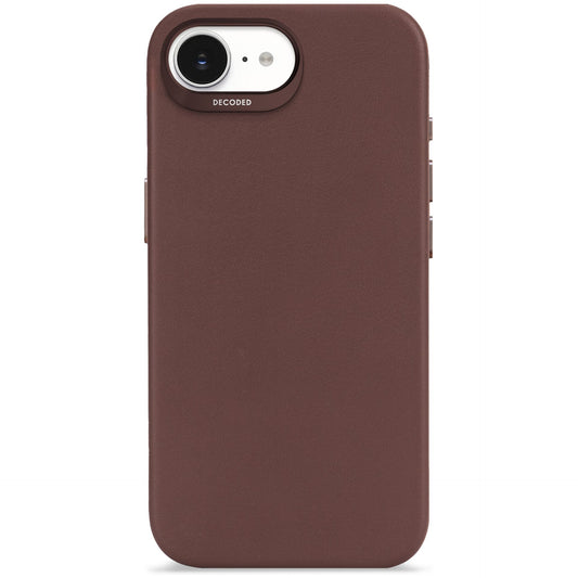 Decoded Leather Backcover iPhone 16e Chocolate Brown