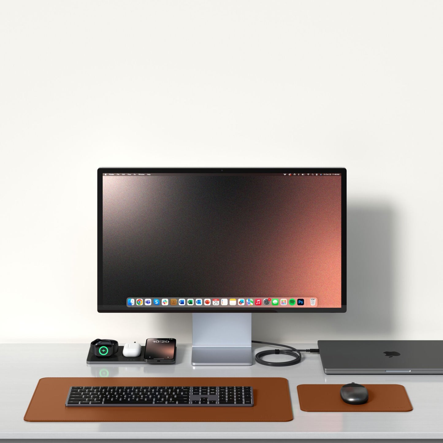 Satechi Vegan-Leather Premium Mouse Pad Brown