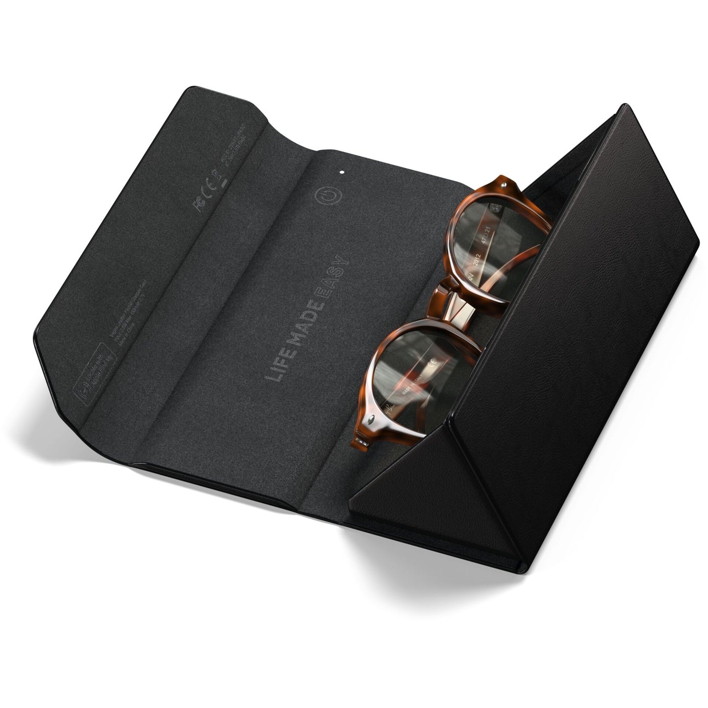 Satechi Vegan-Leather FindAll Glasses Case Black