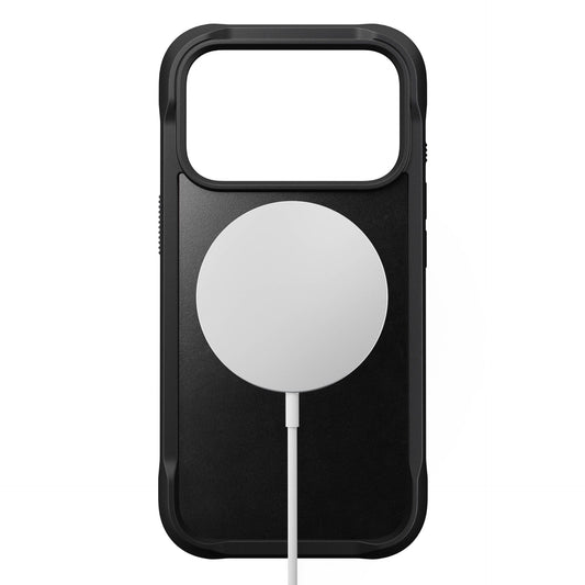 Nomad Rugged Leather Case iPhone 17 Pro Black Horween