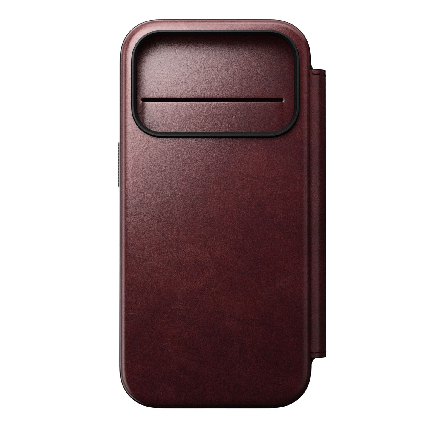 Nomad Modern Leather Folio iPhone 17 Pro Burgundy Horween