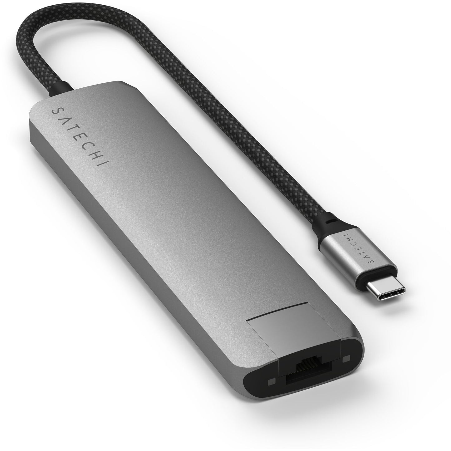 Satechi USB-C 7-in-1 Slim Multi Port Adapter Ethernet Space Grey