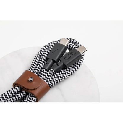 Native Union Belt-Cable USB-C to USB-C 1.2m Zebra