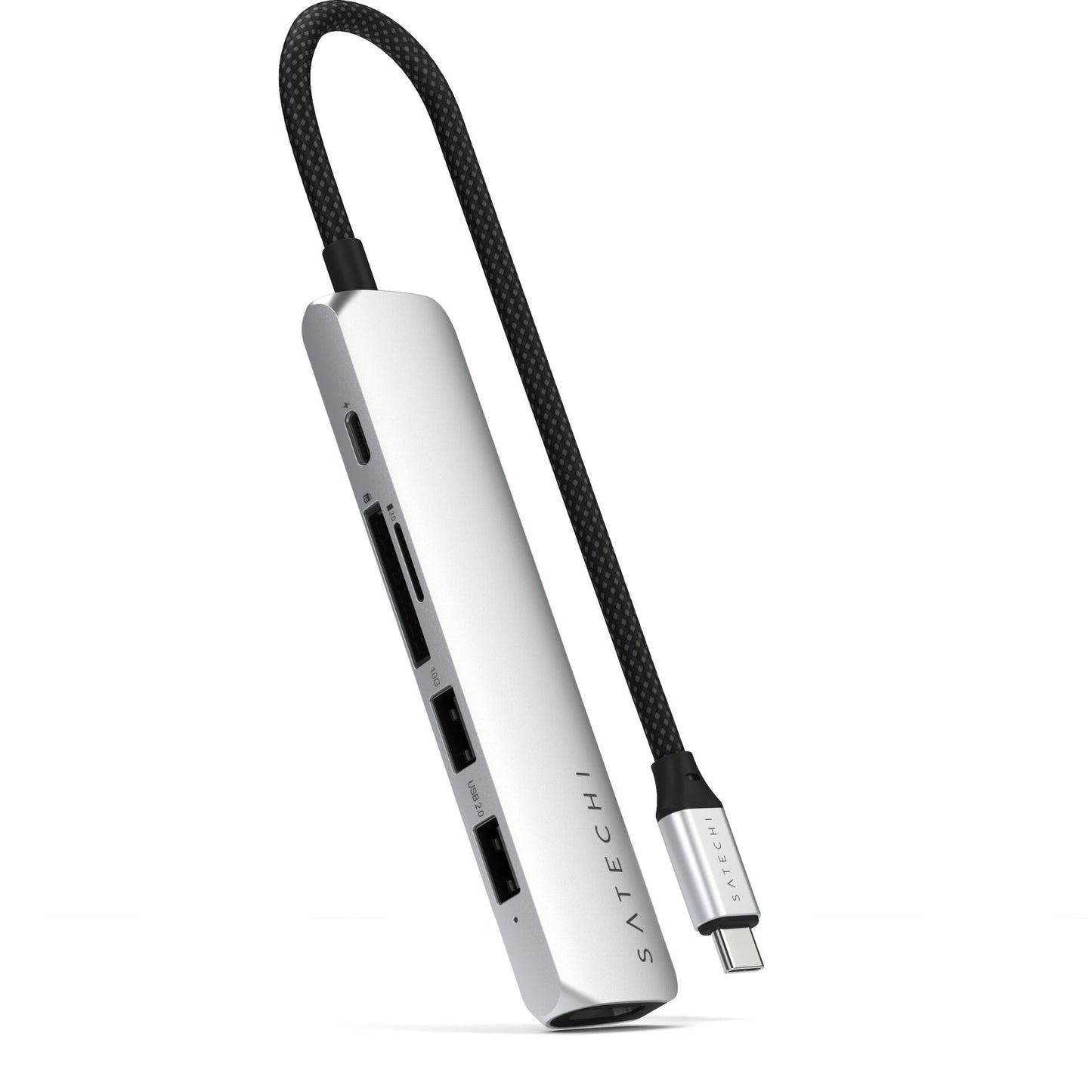 Satechi USB-C 6-in-1 Slim Multiport Adapter 4K Silver