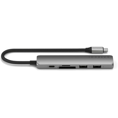Satechi USB-C 6-in-1 Slim Multiport Adapter 4K Space Grey