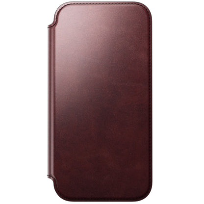 Nomad Modern Leather Folio iPhone 17 Pro Max Burgundy Horween