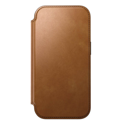 Nomad Modern Leather Folio iPhone 17 Pro English Tan