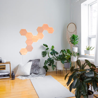 Nanoleaf Elements Wood Look Hexagons Expansion Pack - 3PK
