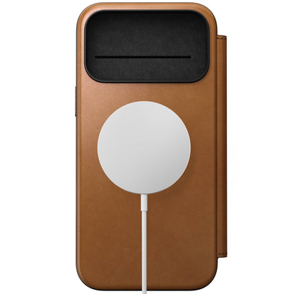 Nomad Modern Leather Folio iPhone 17 Pro Max English Tan