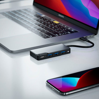 Alogic Fusion Core USB-C 5-Port Hub Space Gray