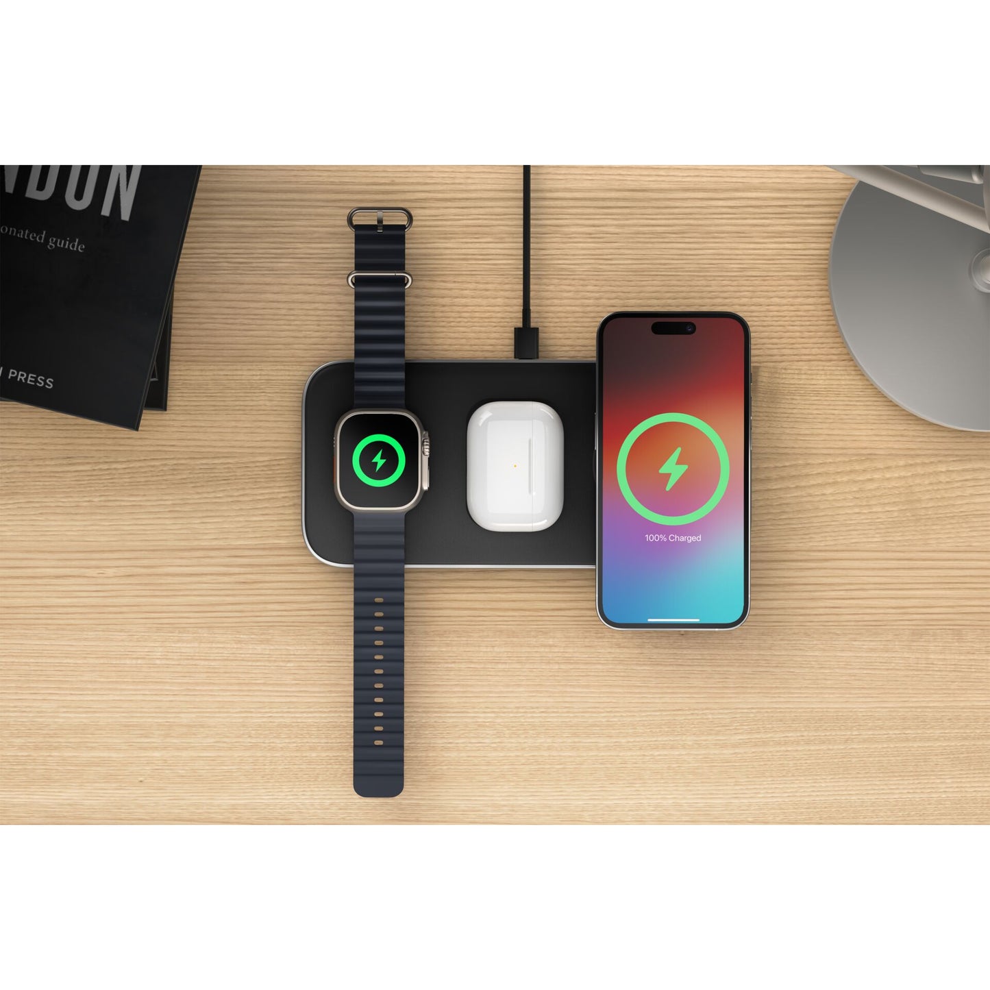 Satechi Qi2 Trio Wireless Charging Pad