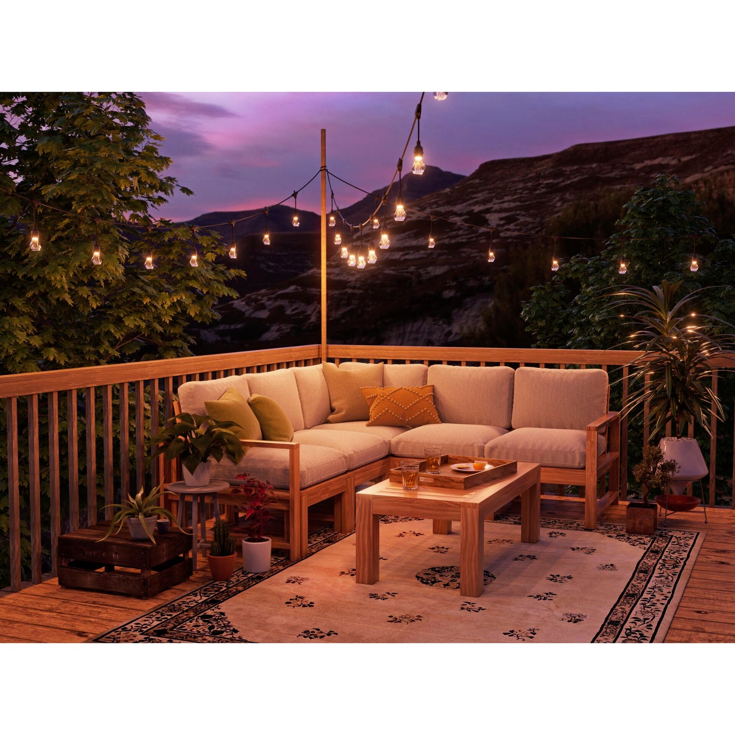 Nanoleaf Essentials Matter Smart Outdoor String Light Starter 30m