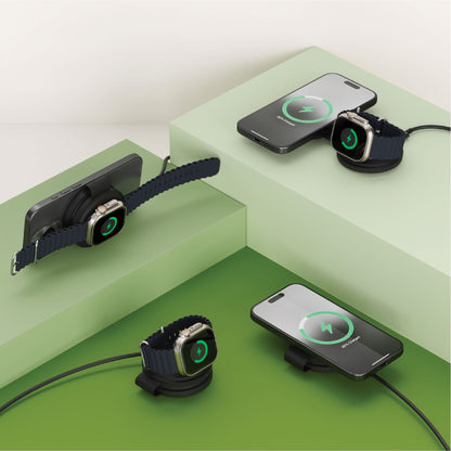 Satechi OntheGo 2-in-1 Wireless Charger Black