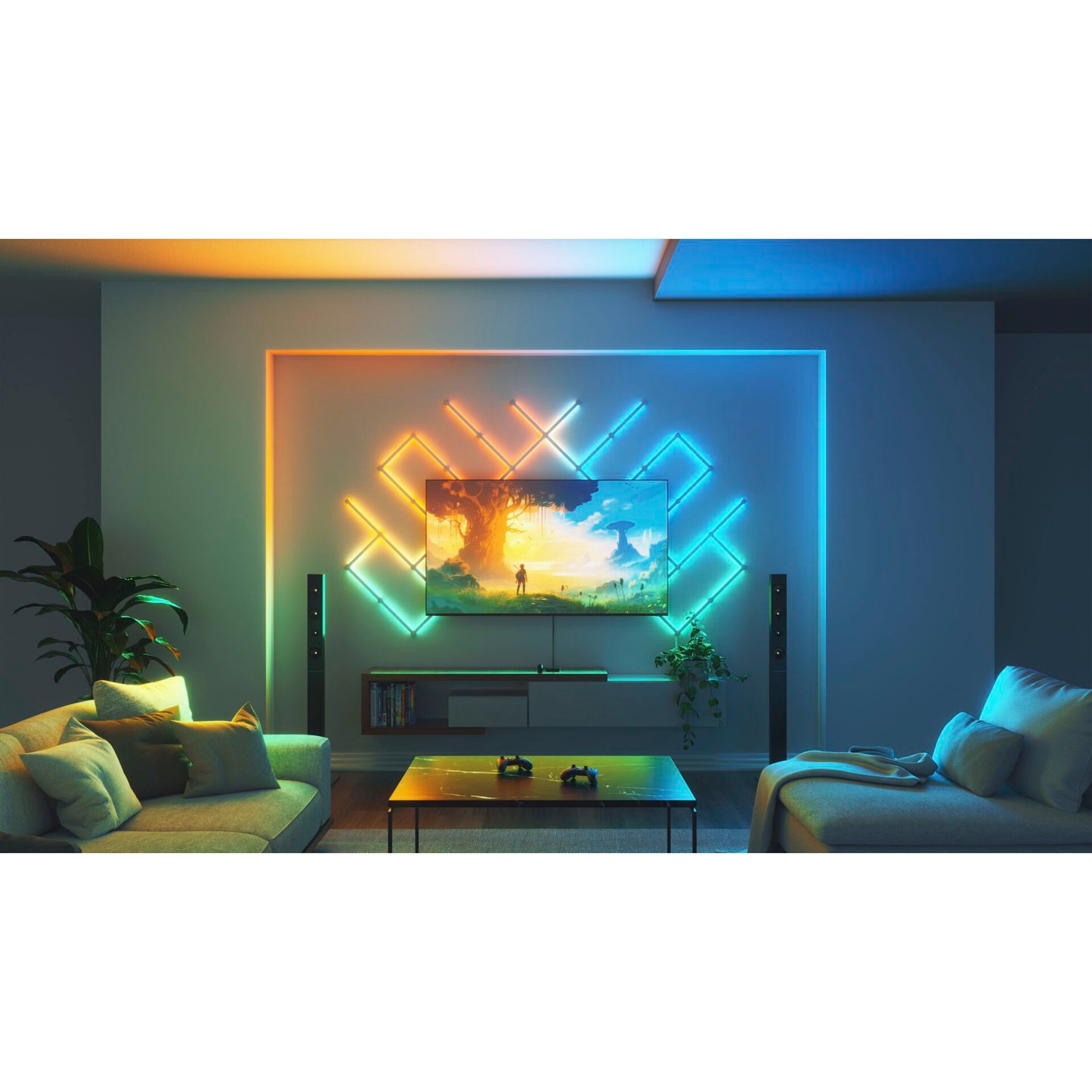 Nanoleaf 4D Screen Mirror + Light Strip Kit for 85"/216 cm