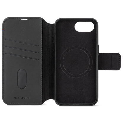 Decoded Leather Detachable Wallet iPhone 16e Black
