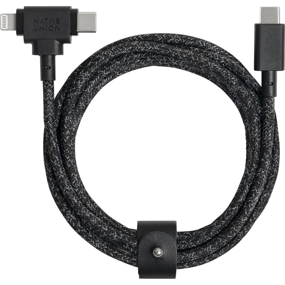 Native Union Belt Cable Duo USB-C To C/Lightning Cosmos 1,5m